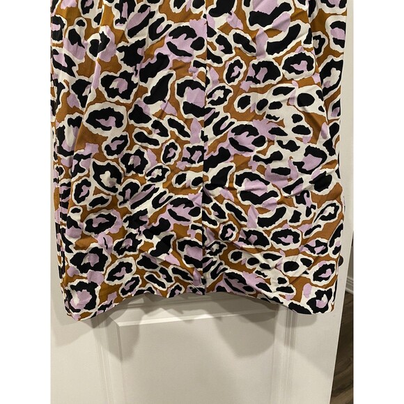 J.CREW CONTRAST-STITCHED SHEATH DRESS IN STRETCH FAILLE ORCHID sz 6 - Picture 4 of 5